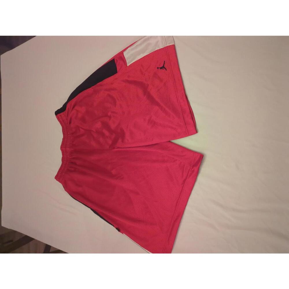 Jordan Men's Red/Black/White Dri-Fit Athletic Shorts LG